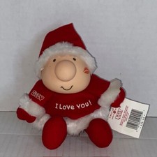 Vintage Ziggy Christmas I Love You Santa Claus Plush Doll