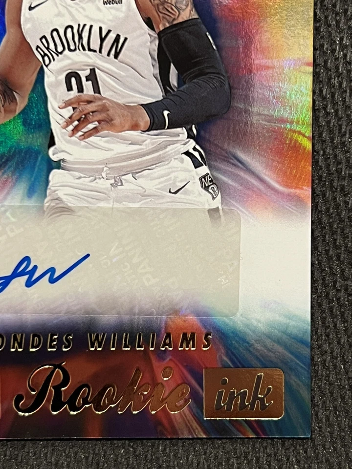 ALONDES WILLIAMS 2022-23 Panini NBA Hoops HOT ROOKIE INK Signatures Autograph RC - Image 4 of 4