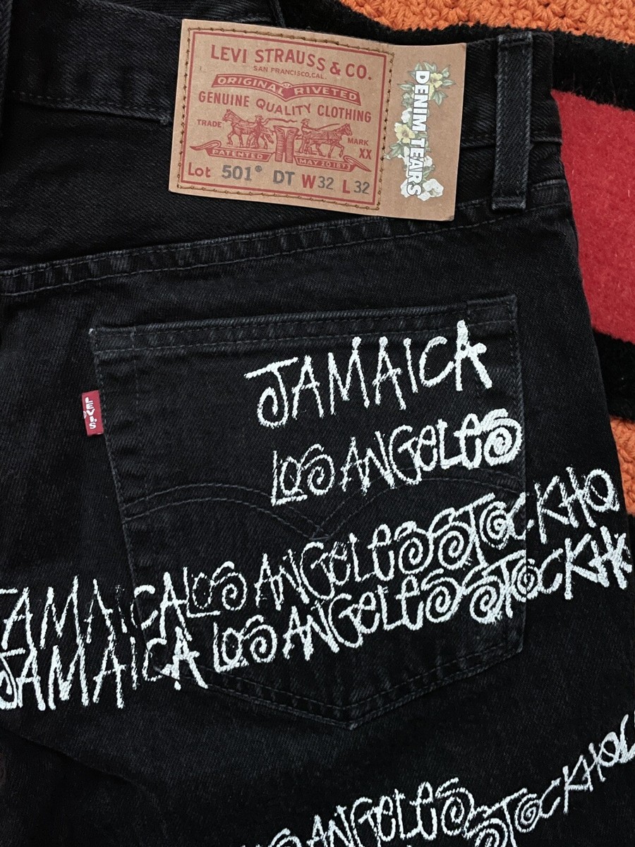 Stussy x Denim Tears x Our Legacy Levis 501 Jean Black size 32 x