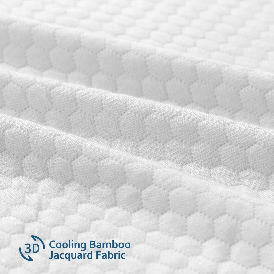 Premium Bamboo Mattress Protector Breathable Mattress Topper Cover All Size - Image 2 of 4