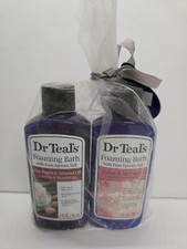 Dr Teal's 2oz Foaming Bath Salts 2pc Shea Butter  Rose Oil New