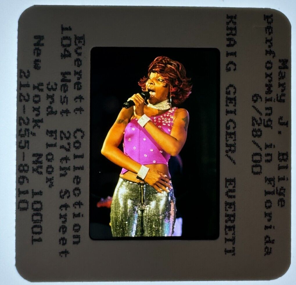 LMP15-065 2000 Singer Superstar Mary J Blige On Stage Orig 35mm