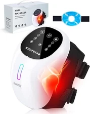 Cordless Knee Massager with Ice Pack, Adjustable Infrared Portable Massager