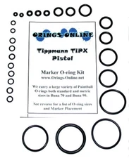 Tippmann TiPX Paintball Marker O-ring Oring Kit x 2 rebuilds / kits