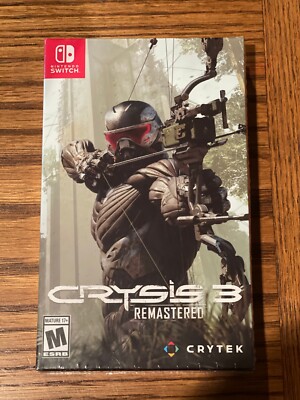 CRYSIS 3 REMASTERED DELUXE EDITION Nintendo Switch w/ Steelbook
