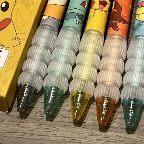 Lindo regalo escolar 5 piezas bolígrafo de gel Pokémon Pika chu Charmander Squirtle - Imagen 3 de 8