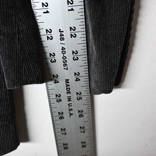 NEW Pronto Uomo 39R 40R Black Gray Corduroy Mens Blazer Sport Coat Jacket - Picture 9 of 12