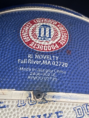 Vintage Official NCAA Duke Blue Devils Basketball Rhode Island Novelty - Picture 7 of 9