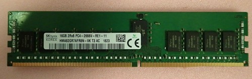 SK Hynix 32GB (2 x 16GB) 2Rx8 PC4-2666V DDR4 REG ECC RAM RDIMM HMA82GR7AFR8N-VK - Picture 2 of 4