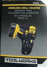 CLC Custom Leathercraft 5023 Deluxe Cordless Poly Drill Holster, Black