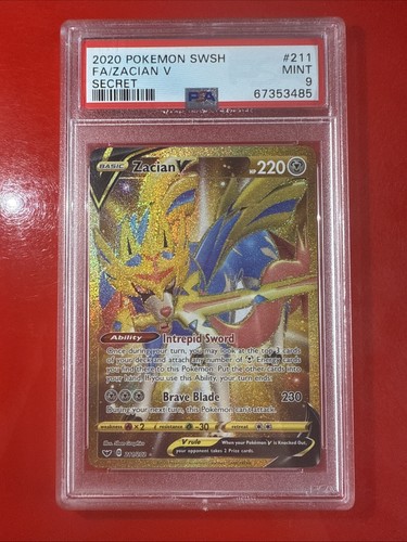 Zacian V graded PSA 9 for sale on eBay