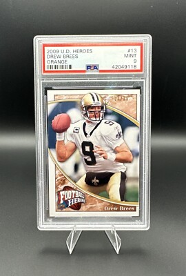 2009 Upper Deck  - Drew Brees #11 - New Orleans Saints /35 PSA 9 POP 1!!