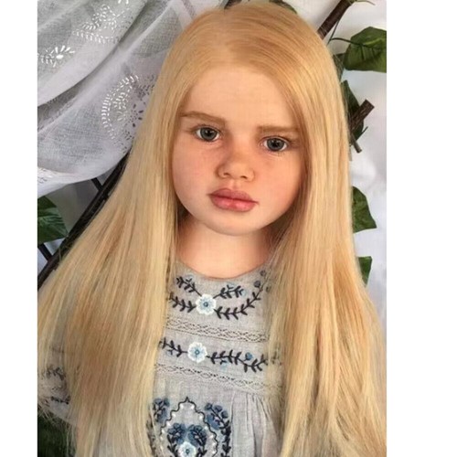 40in Huge Reborn Doll Gabriella Painted Kit + Cloth Body Connectors Toddler Girl - Bild 3 von 5
