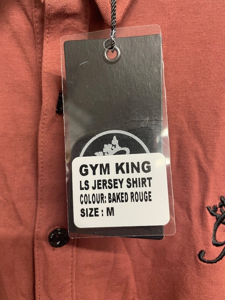 GYM KING, MENS LONG SLEEVE SHIRT, BRAND NEW WITH TAGS, SIZE M, CG SB3