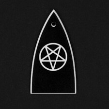 GUITAR TRUSS ROD COVER - Engraved Etched - ESP or LTD - PENTAGRAM 666 - Black