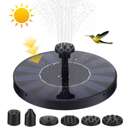 LED Solar Pumpe mit Akku Teich Brunnen Springbrunnen Fontäne Garten Wasserspiel - Bild 25 von 30