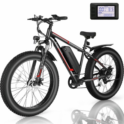 500W 48V All-Terrain Electric Bike 26In Fat Tire Mountain e Bike