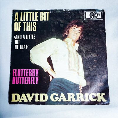 DAVID GARRICK - A LITTLE BIT OF THIS (AND A LITTLE BIT OF THAT) VINYL 7'' 45 RPM