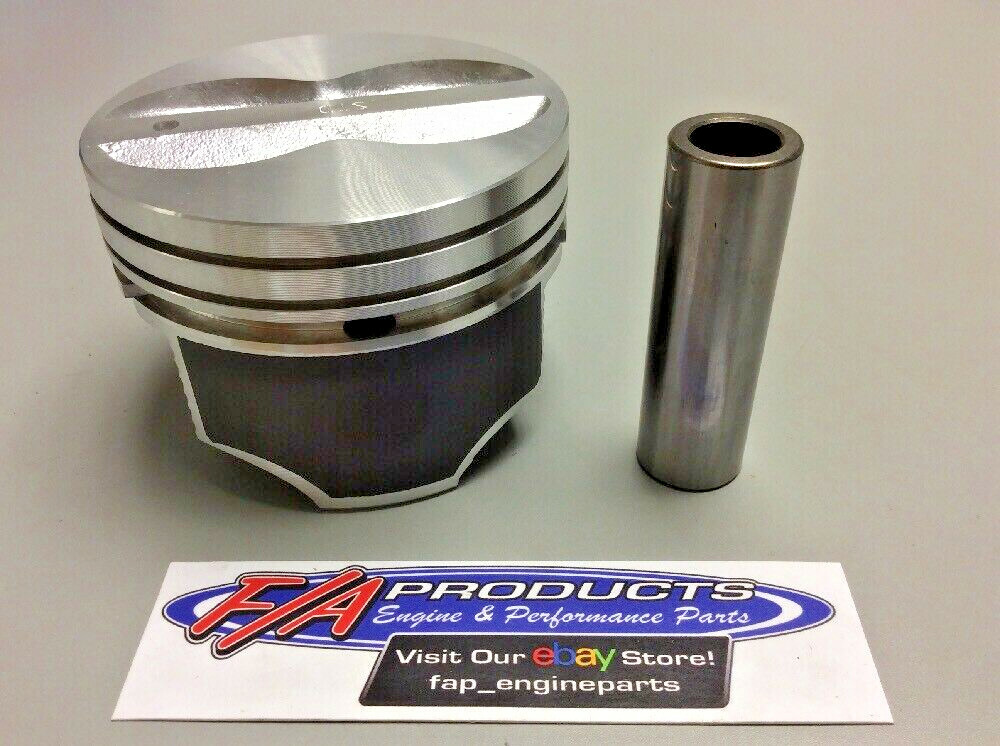 Motors For Small Block Chevy 350 Engine Flat Top Coated Pistons 8