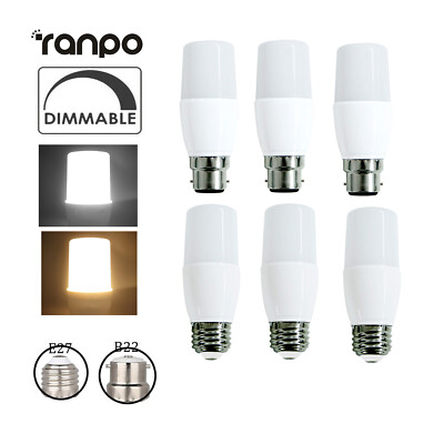 10x E27 Dimmable 3W LED Candle Light Bulbs SMD Cool Warm White Lamp 110V 220V AJ