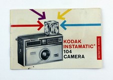 192887 Kodak Instamatic 104 Genuine Original User Instruction Manual Booklet