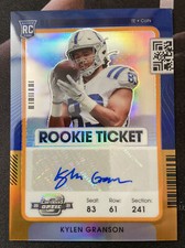 2021 Contenders Optic Kylen Granson Rookie Ticket Orange Prizm Auto #29/50