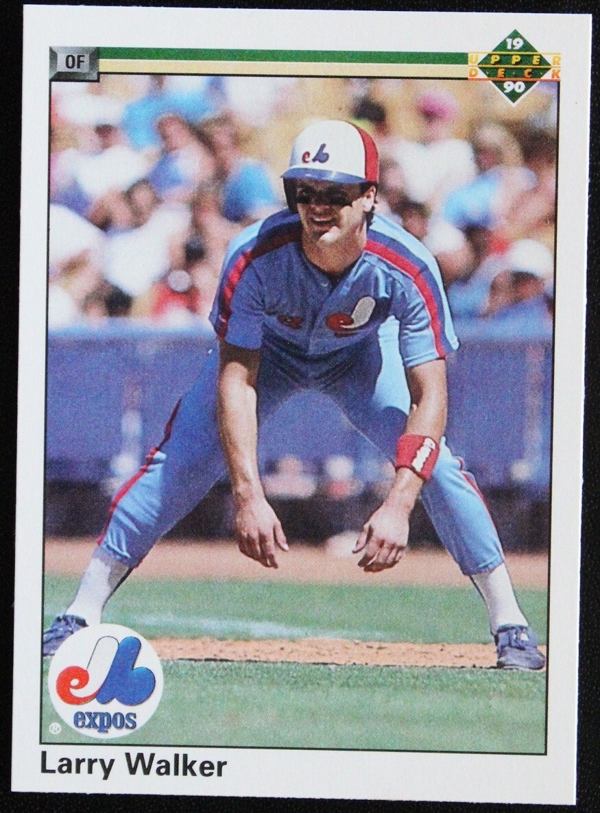 1990 Upper Deck UD Larry Walker #466 MLB Baseball Sports Card HOF Rookie RC