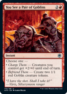 x4 You See a Pair of Goblins U MTG Adventures in the Forgotten Realms M/NM, Engl