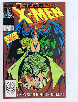 Uncanny X-Men #241 Marvel 1989 '' A Son for the Goblin Queen