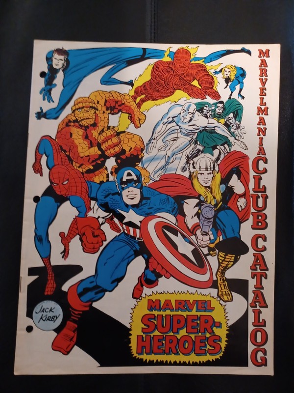 MARVELMANIA  Club Catalog 1  Vintage Original Excellent  Condition RARE!