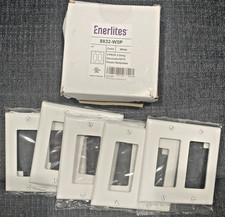 Lot Of 5 Heat Fade Resistant 2-Gang Outlet Cover, Unbreakable Design White