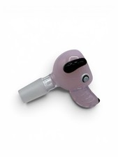 14mm Glass Bowl Slide Male Bong Bowl Water Pipe Piece - Pink Dog