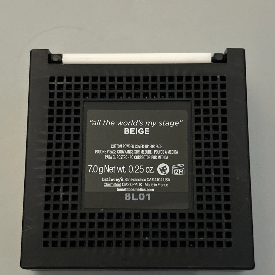 New Benefit Hello FLAWLESS Shade BEIGE Powder Foundation SPF 15 COMPACT Coverup - Image 3 of 3