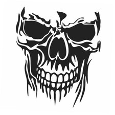 Halloween Skull Car Wall Window Glass Halloween Decor Stickers   3D L B