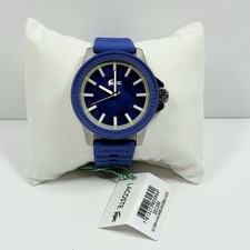 Lacoste 2011356 Highkey Blue Dial Blue Silicone Strap Men  s Watch