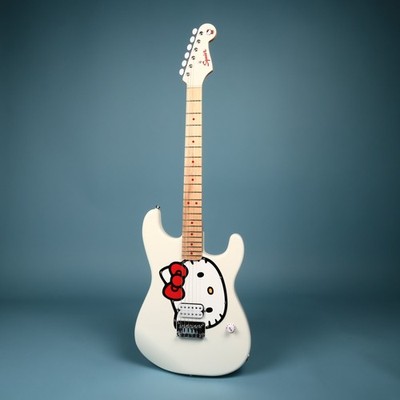 2024 Squier Hello Kitty Stratocaster White Electric Guitar | eBay