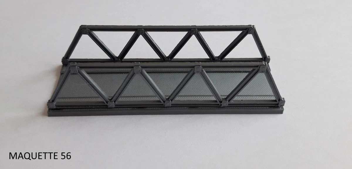 TN11 HACK BRÜCKEN - Puente de vigas metalicas Escala N