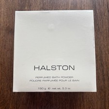 Vintage Halston Perfumed Bath Powder Size 5.3 oz. Factory Sealed Box - NEW