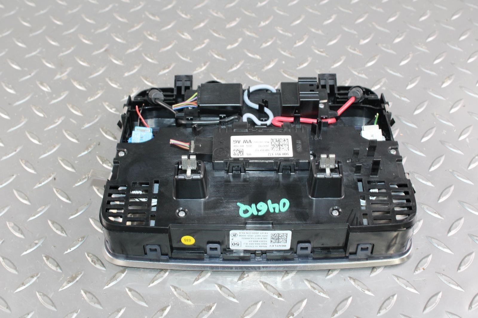 19-24 Continental Gtc Convertible Black Overhead Roof Console Garage Opener OEM