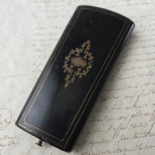 Etui À Couture Coffret Marqueterie Intérieur Soie Velours Vert XIXè Napoléon III