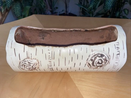 Rare Red Wing Pottery USA #730 Collectible Birch Bark Line 11" x 5" x 4 1/2" BIG