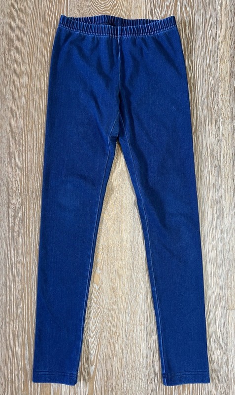 Hanna Andersson Girls Blue Jeggings Size 12 EUC