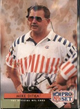MIKE DITKA #126 1992 Pro Set Chicago Bears NM