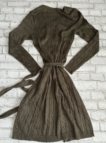 Ralph Lauren Black Label cardigan a maglia con cavi verde L - Foto 5 di 6