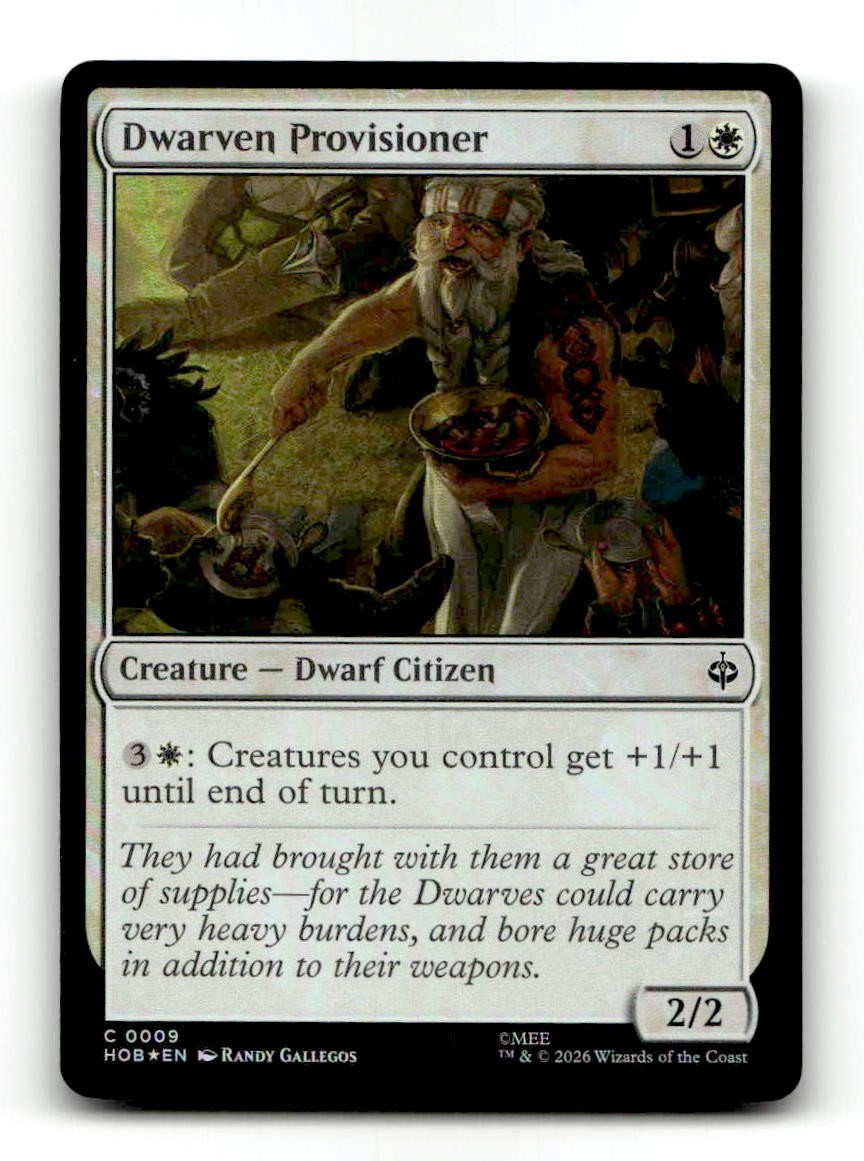 Dwarven Provisioner 9 The Hobbit Foil Common NM