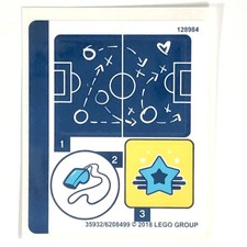 LEGO STICKER SHEET 41330 Stephanie's Soccer Practice Friends Stickers Decals