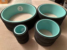 Chirp Wheel+ 4-Pack - Foam Roller Wheels - Black/Teal