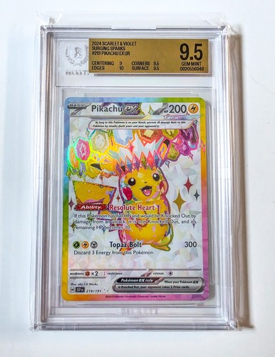 Pikachu ex graded BGS 9.5 for sale on eBay