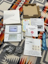 Nintendo DS Lite CIB Console White Japanese w/Box Inserts Tested Good Condition