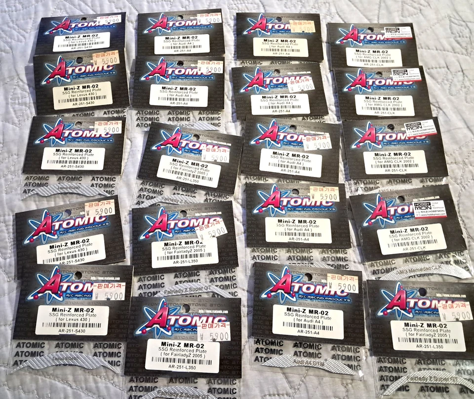 RC Parts Lot x62 ~ Atomic ~ Upgrade Parts for Kyosho Mini Z - Image 4 of 4